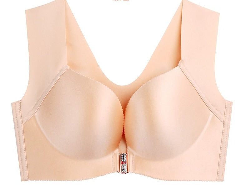 Brasier sin varillas, Push up, cierre frontal, tirantes anchos. Agregr 3 tallas mas para pedir tu talla, por ejemplo si eres 34 pedir 40