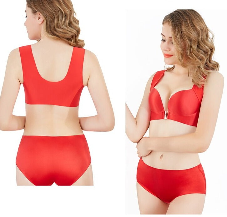 Brasier sin varillas, Push up, cierre frontal, tirantes anchos. Agregr 3 tallas mas para pedir tu talla, por ejemplo si eres 34 pedir 40
