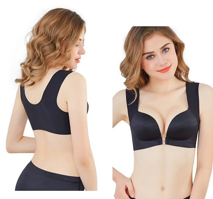 Brasier sin varillas, Push up, cierre frontal, tirantes anchos. Agregr 3 tallas mas para pedir tu talla, por ejemplo si eres 34 pedir 40