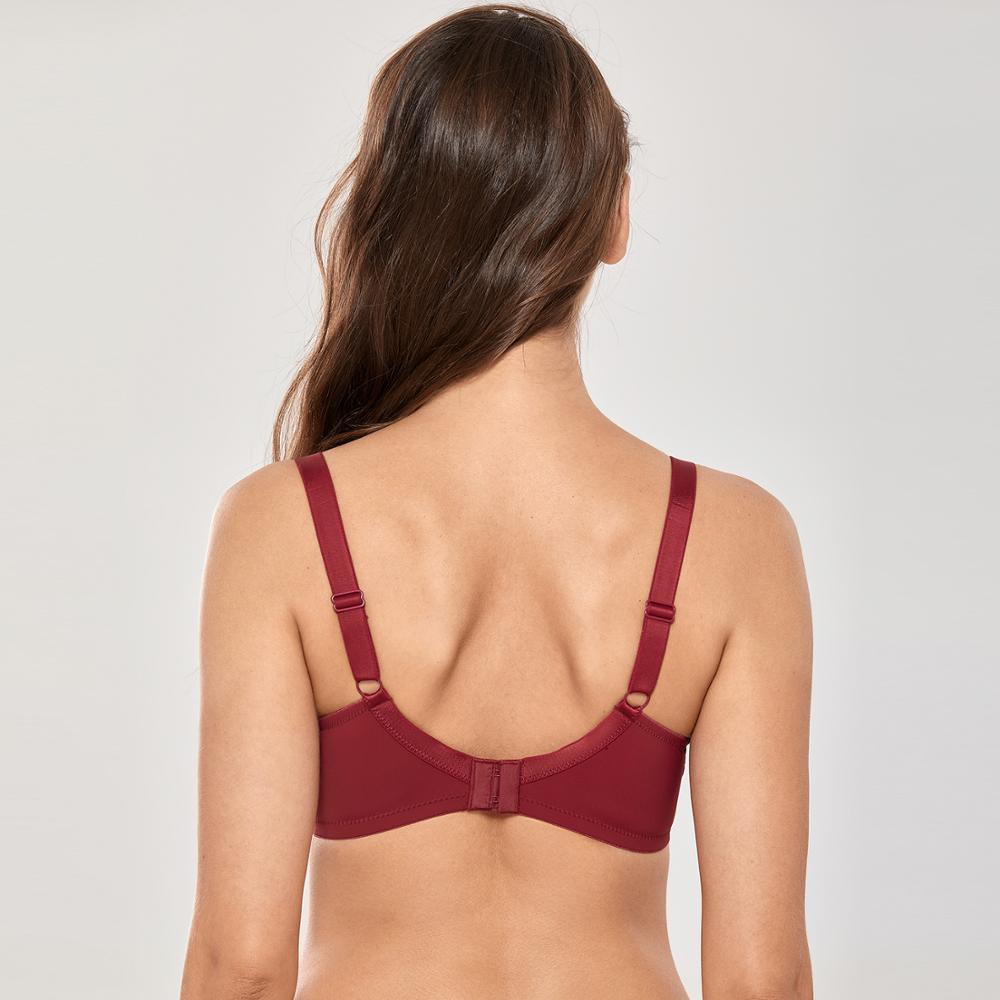 Brasier de cobertura completa, encaje suave, tallas grandes, varilla, soporte, comodidad.