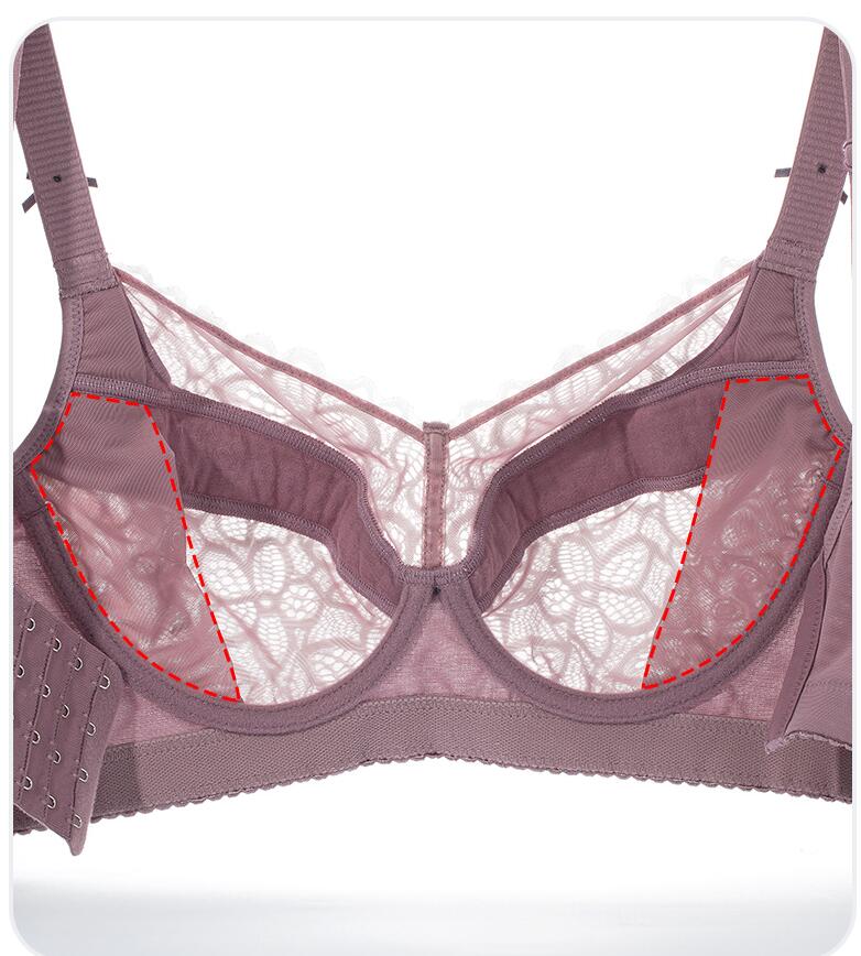 Brasiere Plus Size, cubierta completa, Bralette, encaje, minimizer, busto pesado, soporte fuerte, copas DEFGHIJ